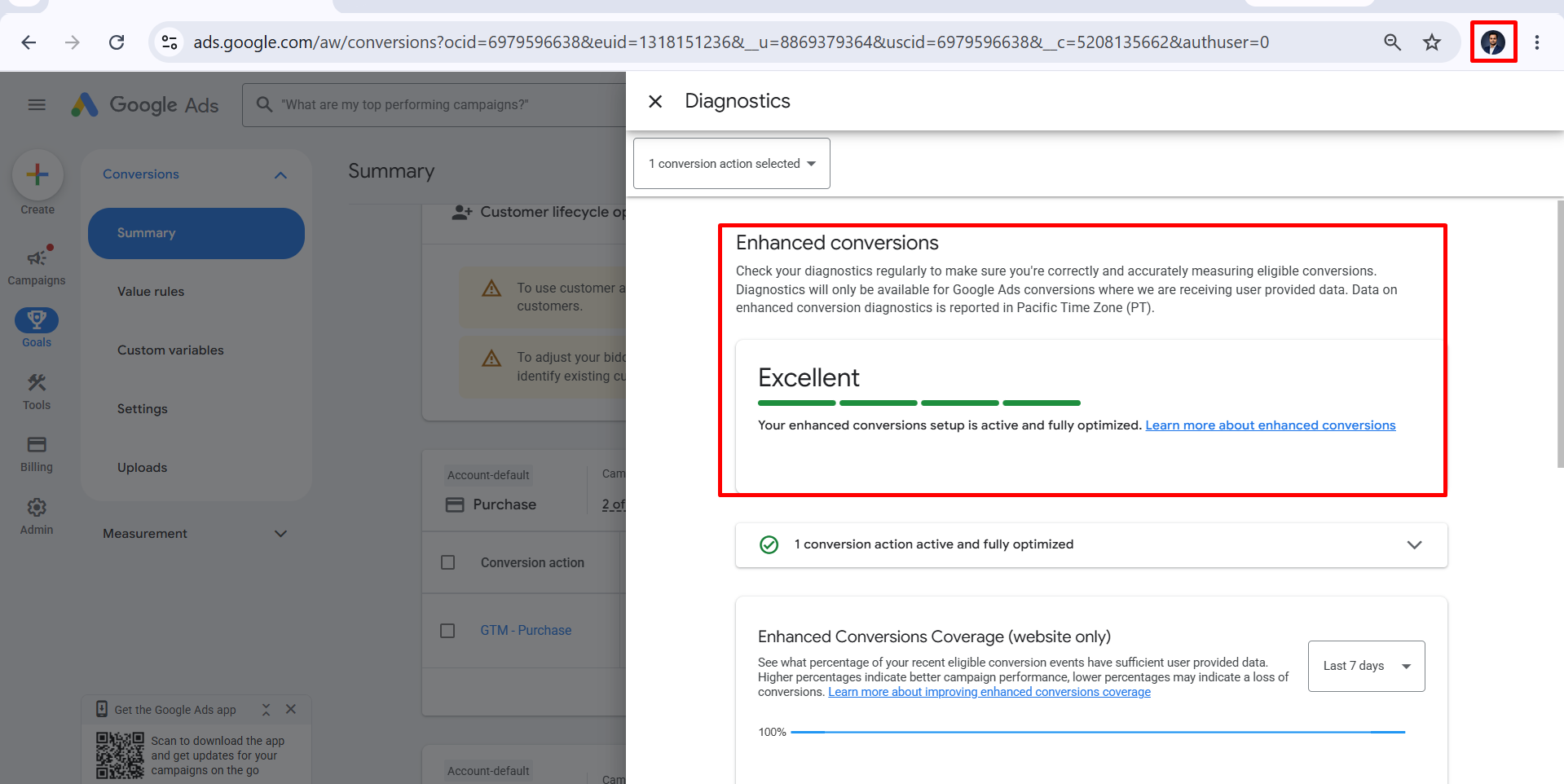 Enhanced Conversion Tracking Implementation